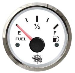 Indicatore carburante 10-180/240-33 ohm bianco/lucido 