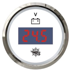 Digitalni voltmeter 8/32 V belo / sijajni