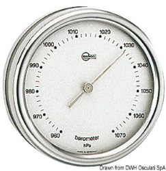 Barometer chr.brass-silv.dial
