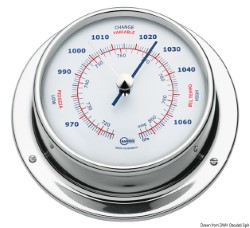 Barigo Sky Barometer Va-Stahl hochglanzpolier/weiß 