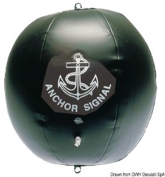 Black inflatable signal ball 