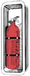 Recess extinguisher compartment 