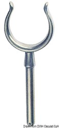 Chromed brass rowlock 14 x 64 mm 