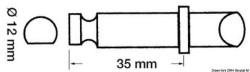 Plast / mässing rowlock 12x35mm