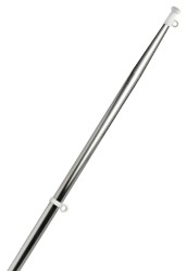 VA-Stahl Flaggenstock Kegelschnitt ohne Halter40cm 