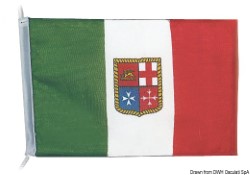 Italienflagge m. Wappen 20 x 30 cm 