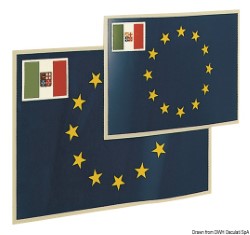 Bandeira adesivo Europa 20x30cm