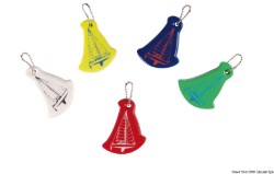 Nyckelring mod. segelbåt blandade färger Förpackning innehållande N. 10 diverse objekt