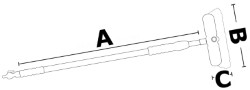 Mafrast standaard telescopische borstel 95/150 cm