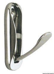 Складной крючок из полированной латуни 75x25 мм