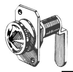 Lock cilinder, ch.brass 16mm