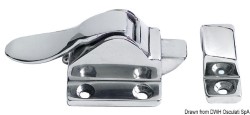 Snap-in lock mirror polished AISI316 48x38 mm 