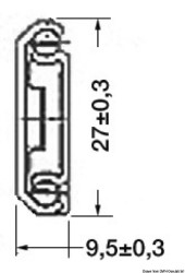 RVS schuif 397 mm