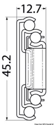 Slides de fechamento suave 350-353mm para gavetas