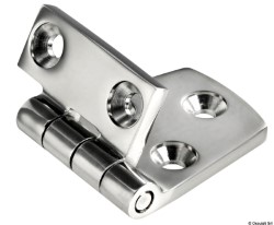 AISI316 mirror polished reversed hinge  57x38 mm 