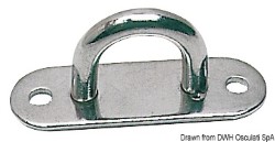 Γυαλιστερή επίπεδη βάση γυαλιού γυαλιού SS 26x80 mm