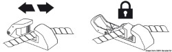 Guia de cabo caranguejo com linha de presilha de came - Ø 20 a 30 mm 