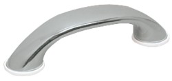 Handle mirror-polished AISI316 170x40 mm 2 studs 