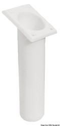 Porte canne polypr UV stabilizé carré blanc 240mm 