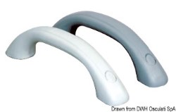 Soft PVC rukoväť biele 250 mm