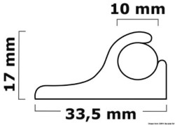 Tavă alb PVC pentru perne 4m-bar