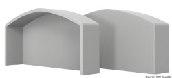 Profil blatnika QBE siva RAL 7047 končna kapa 90 mm 