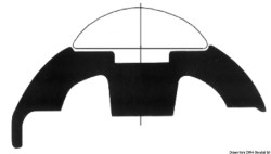 Base x profilé PVC blanc 60 mm 