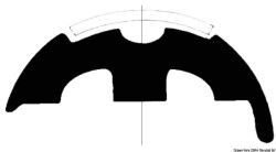 Белая основа профиля ПВХ 45 мм