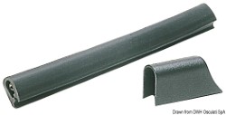 Profilleiste aus PVC, schwarz 30x38 mm 