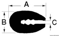 Profilo PVC nero 3,5 mm  (rotolo 24 m) 