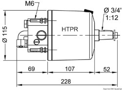 Pump for VETUS steering system HTP4210R 