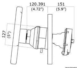 Timoneria rotativa singola T101 