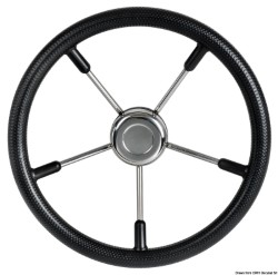 Soft polyurethane steering wheel black 400 mm 