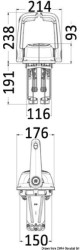 Skrzynka sterownicza dwudźwigniowa dwusilnikowa chrom B502CHT/L