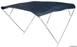 Bimini adâncime 4-arc umbrele de soare 225/235 cm bleumarin