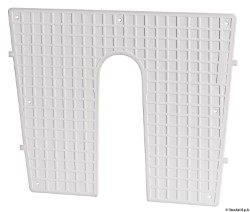 Stern protection plate white 430x350 mm 