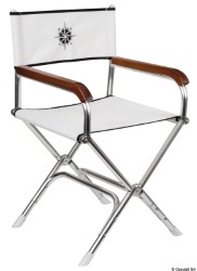 Director folding chair white  