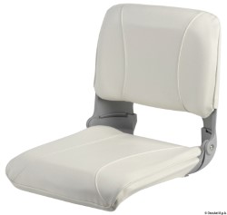 Sæde med ryglæn ribaltab.e aftagelig hvid