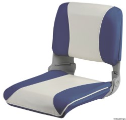Складная спинка сиденья с выдвижной обивкой белого/синего цвета