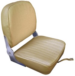 Seat w / fällbart tillbaka sand vinyl kudde