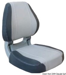Fotel ergonomiczny Scirocco jasnoszary + ciemnoszary
