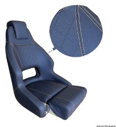 Scaun captusit ergonomic cu Flip UP RM52 Albastru închis 