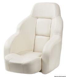 Ergonomiczne wyściełane siedzisko z Flip UP RS56 w kolorze białym