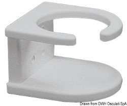 Glass and cup holder polyethylene white Ø 86 mm 