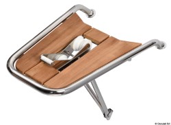 Dolphin angriber AISI 316 / teak vippe rulle Ø25mm