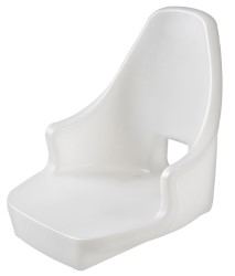 Συμπαγές πλαίσιο καθίσματος λευκό πολυαιθυλένιο χωρίς μαξιλάρια