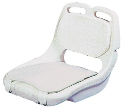 Schalensitz aus Polyethylen, weiß 