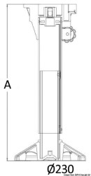 Pedestal WAVERIDER c / amortecedor 580/710 mm