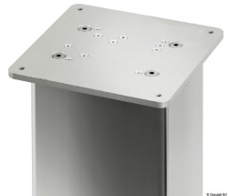 Pied table rectang. aluminium anodisé 3 stades 24V 