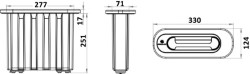 Einbau-Rettungsleiter, 7-stufig ISO 15085 - ABYC H-41 